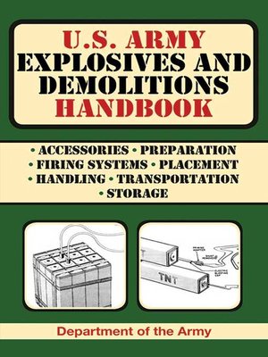 cover image of U.S. Army Explosives and Demolitions Handbook